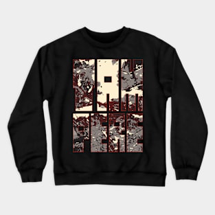 Tampere, Finland City Map Typography - Vector Crewneck Sweatshirt